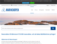 Tablet Screenshot of marinshopen.se